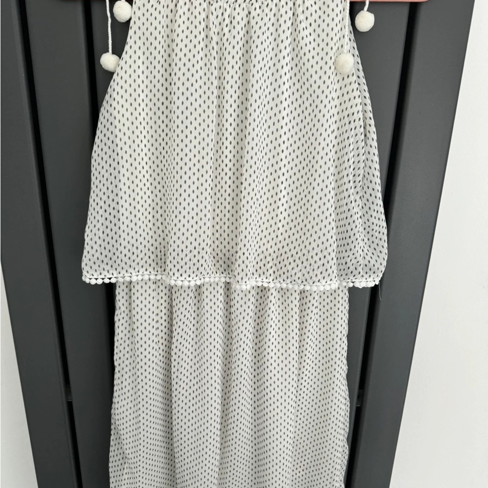 Only White and Black Polka Dot Kids Dress